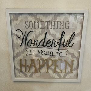 Inspirational Wall Art with Gold and Black Text